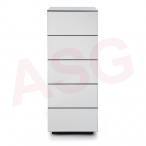 Brooklyn Toughened Mirrored Top Chest of Drawers