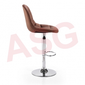 Oliver Velvet Gas Lift Bar Stool