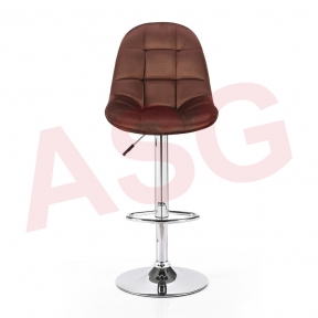 Oliver Velvet Gas Lift Bar Stool