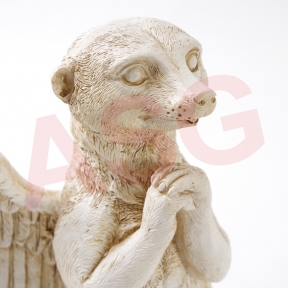 Praying Angel Mongoose Garden Ornament