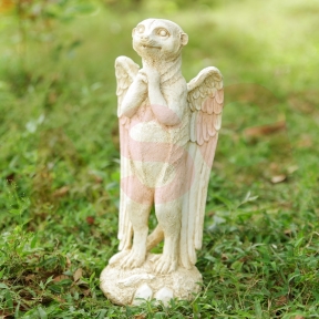 Praying Angel Mongoose Garden Ornament