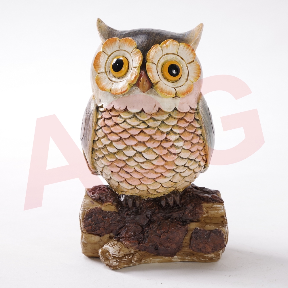 Owl on Tree Garden Ornament