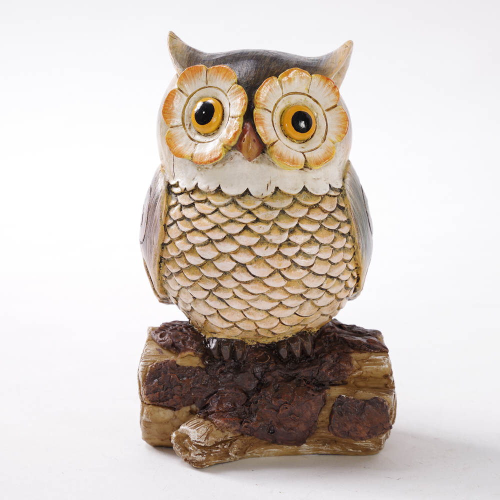 Owl on Tree Garden Ornament