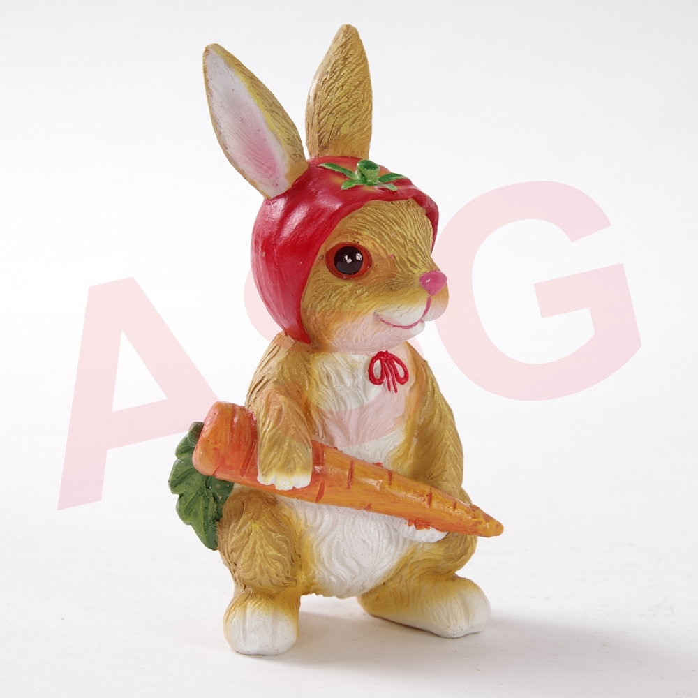 Rabbit with Hat Garden Ornament