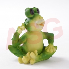 Twisting Frog Garden Ornament