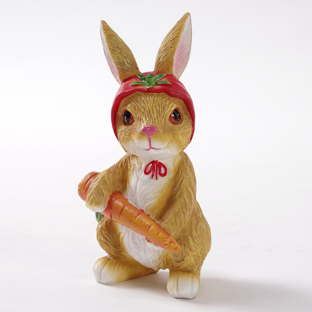 Rabbit with Hat Garden Ornament
