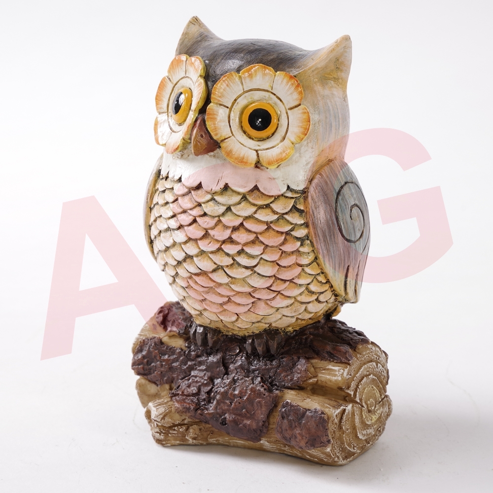 Owl on Tree Garden Ornament