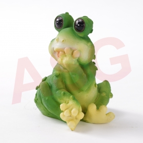 Frog Holding Chin Garden Ornament