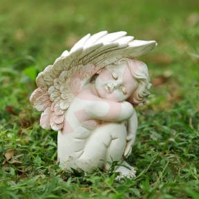 Sleeping Little Angle Garden Ornament