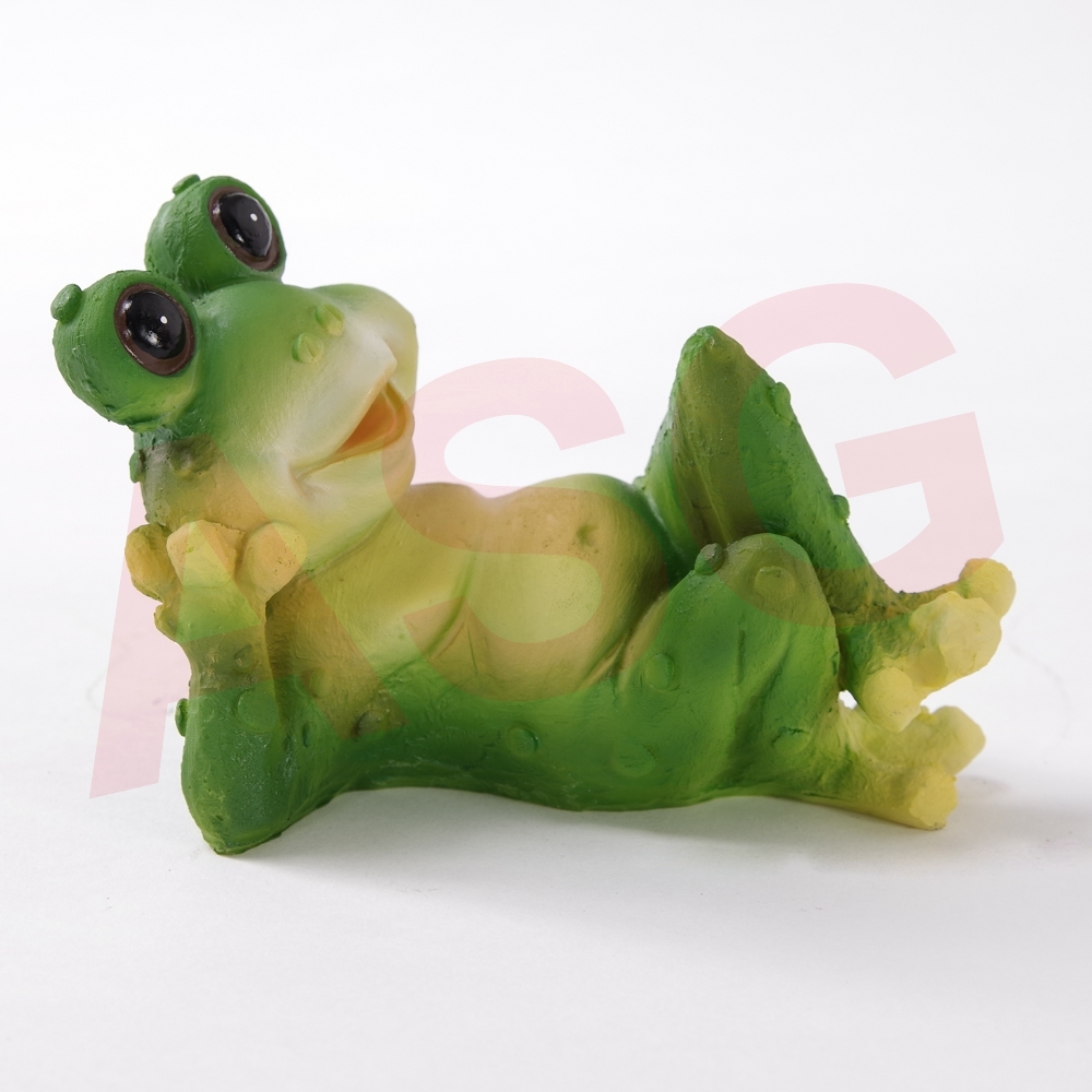 Lying Frog Garden Ornament