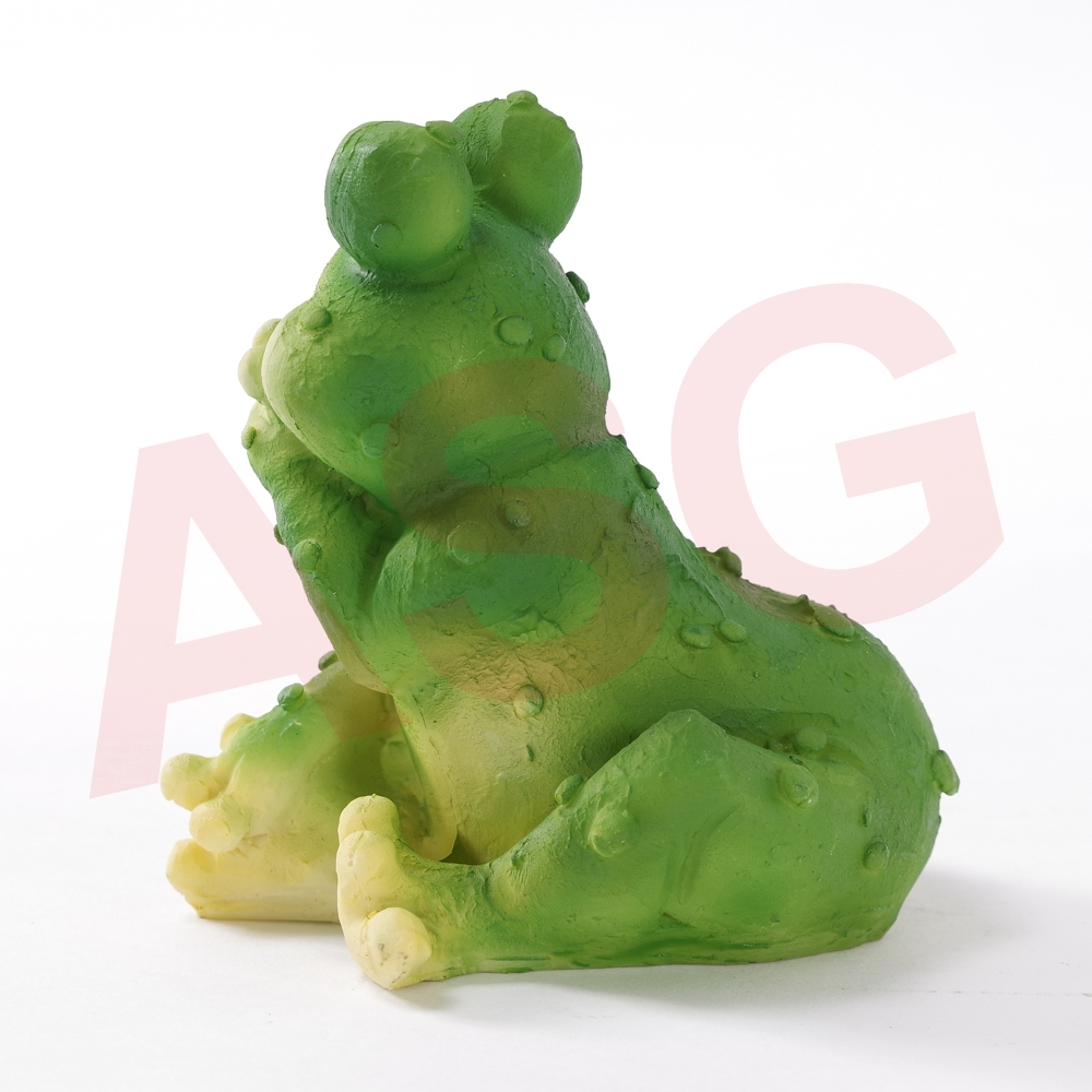 Frog Holding Chin Garden Ornament