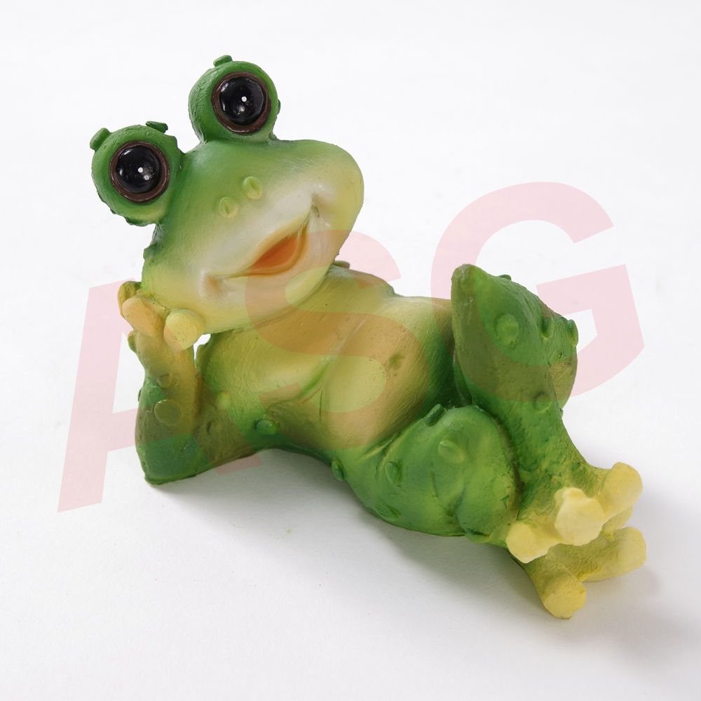 Lying Frog Garden Ornament