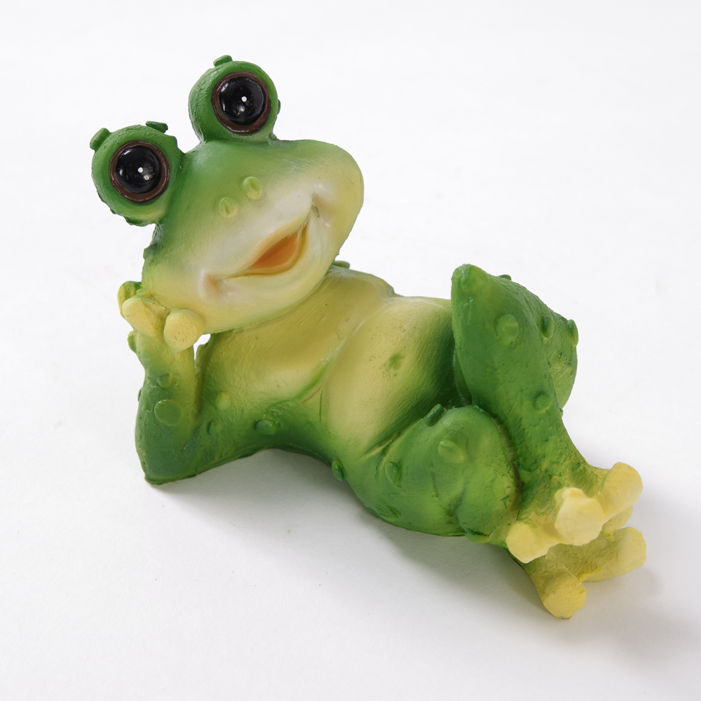 Lying Frog Garden Ornament