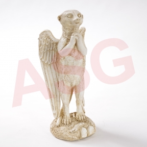 Praying Angel Mongoose Garden Ornament