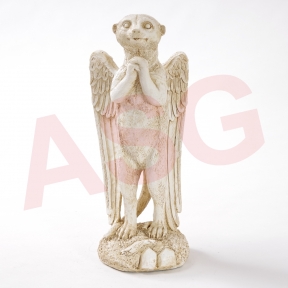 Praying Angel Mongoose Garden Ornament