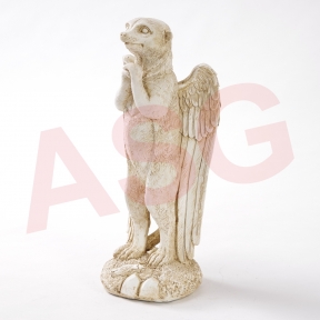 Praying Angel Mongoose Garden Ornament