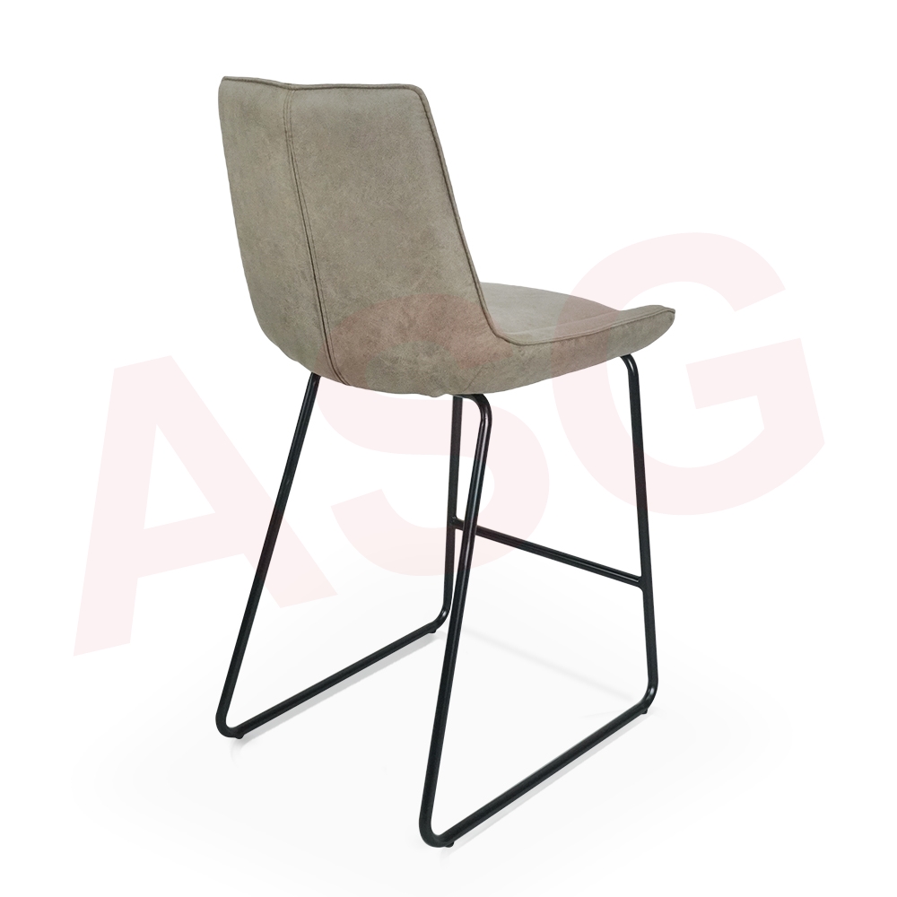 Ade Dining Chair with Tall Sleigh Style Leg