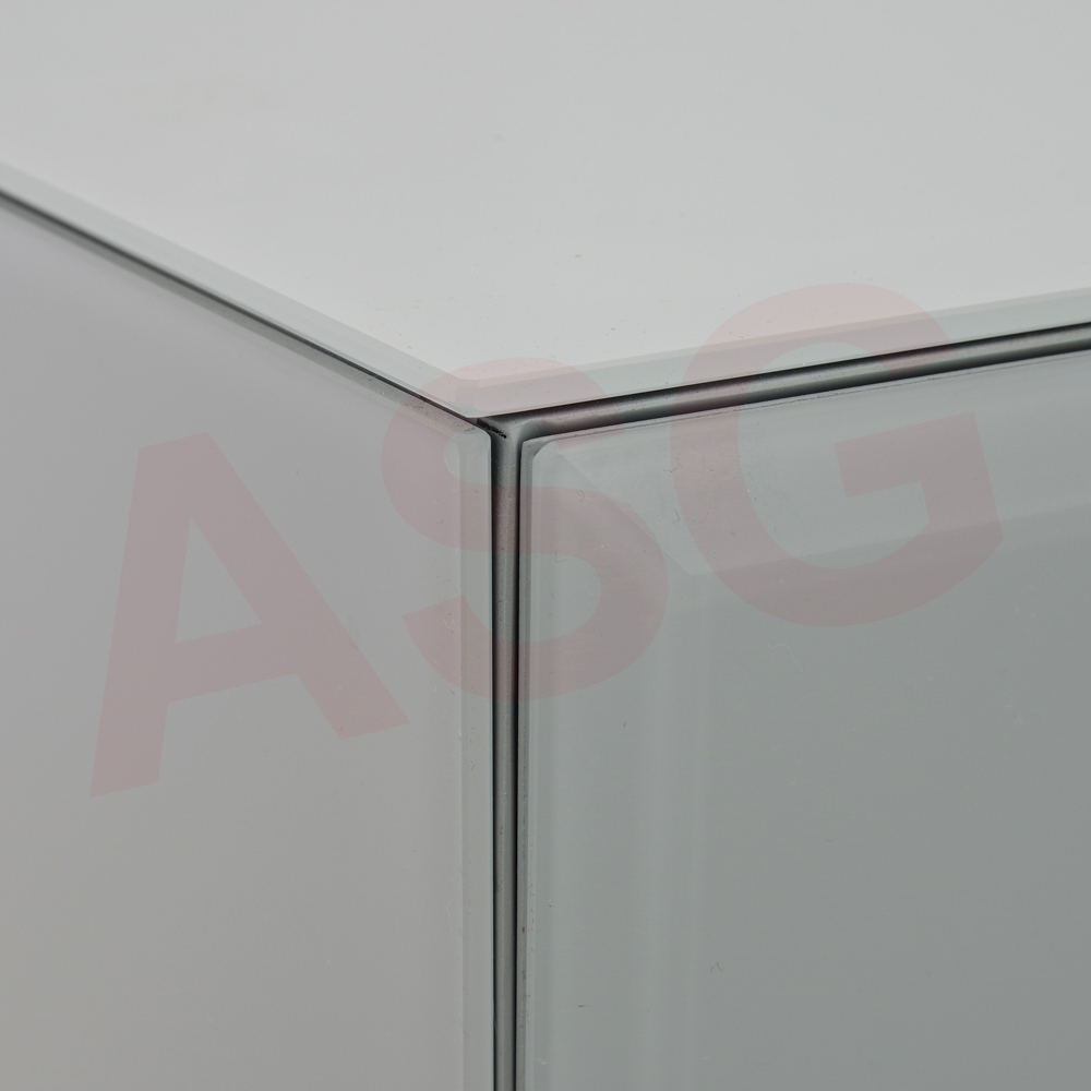 Bond Range Grey Glass Bedside Table