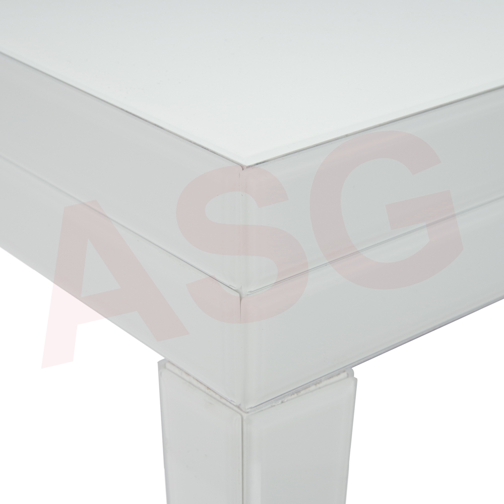 San Fran Range White Glass Coffee Table