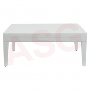 San Fran Range White Glass Coffee Table