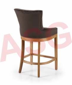 Victoria Bar Stool-Charcoal Brown