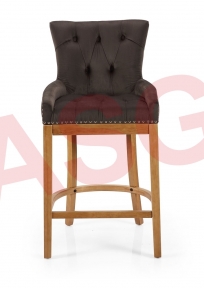 Victoria Bar Stool-Charcoal Brown