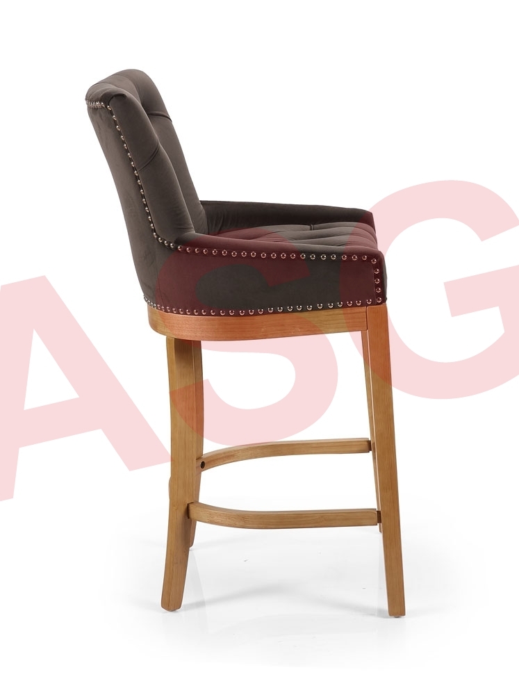 Victoria Bar Stool-Charcoal Brown