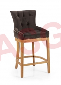 Victoria Bar Stool-Charcoal Brown