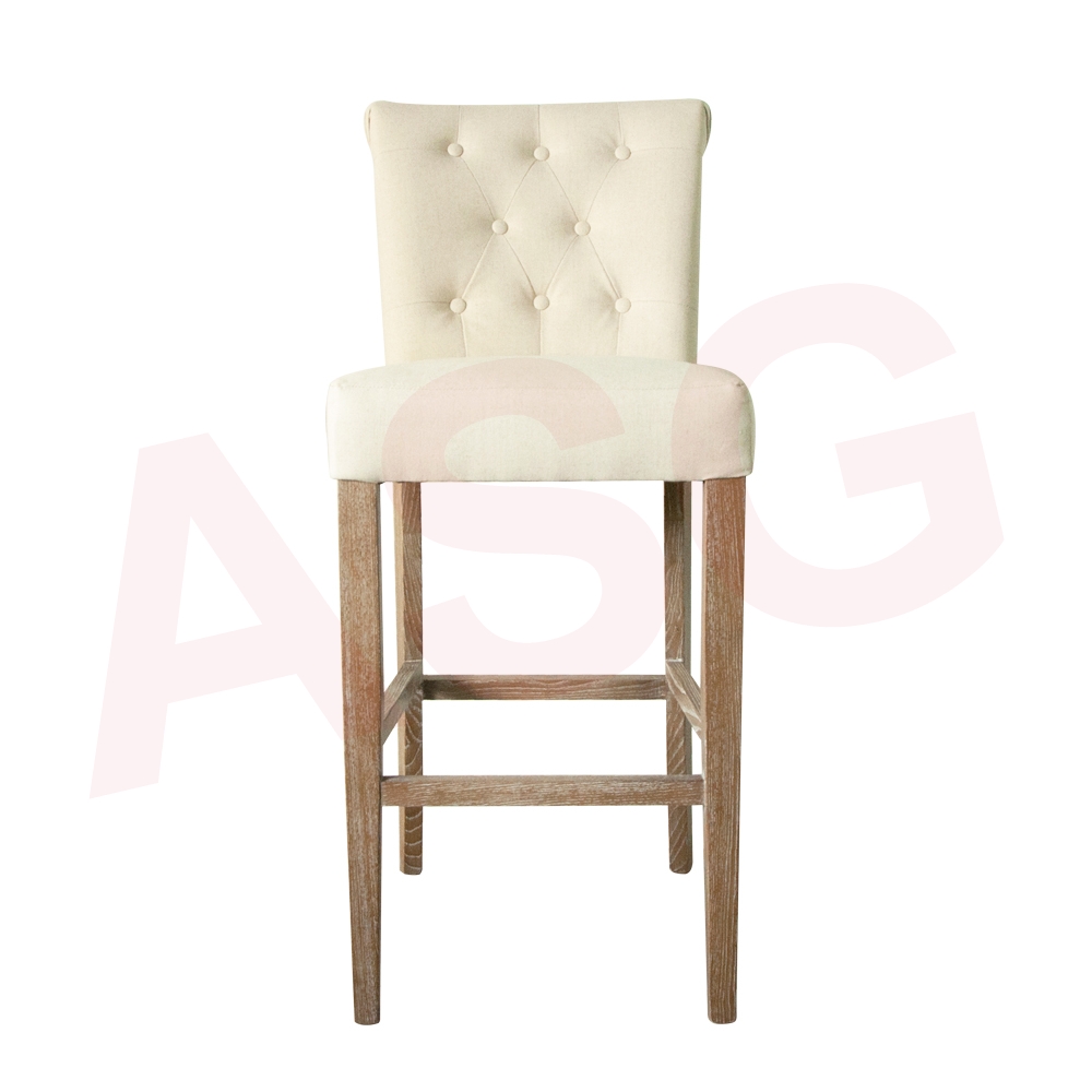 Jaquces Button Back Bar Stool