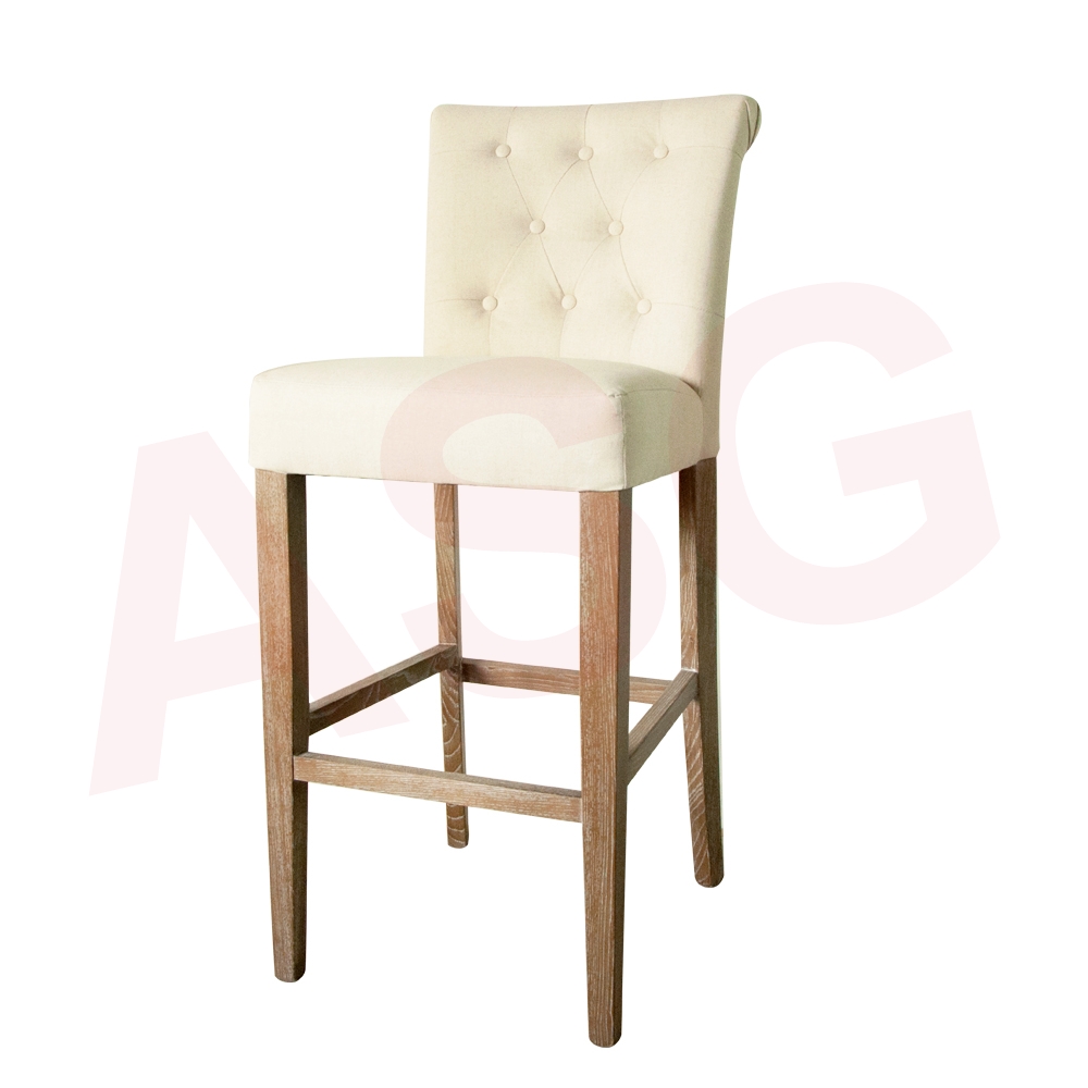 Jaquces Button Back Bar Stool
