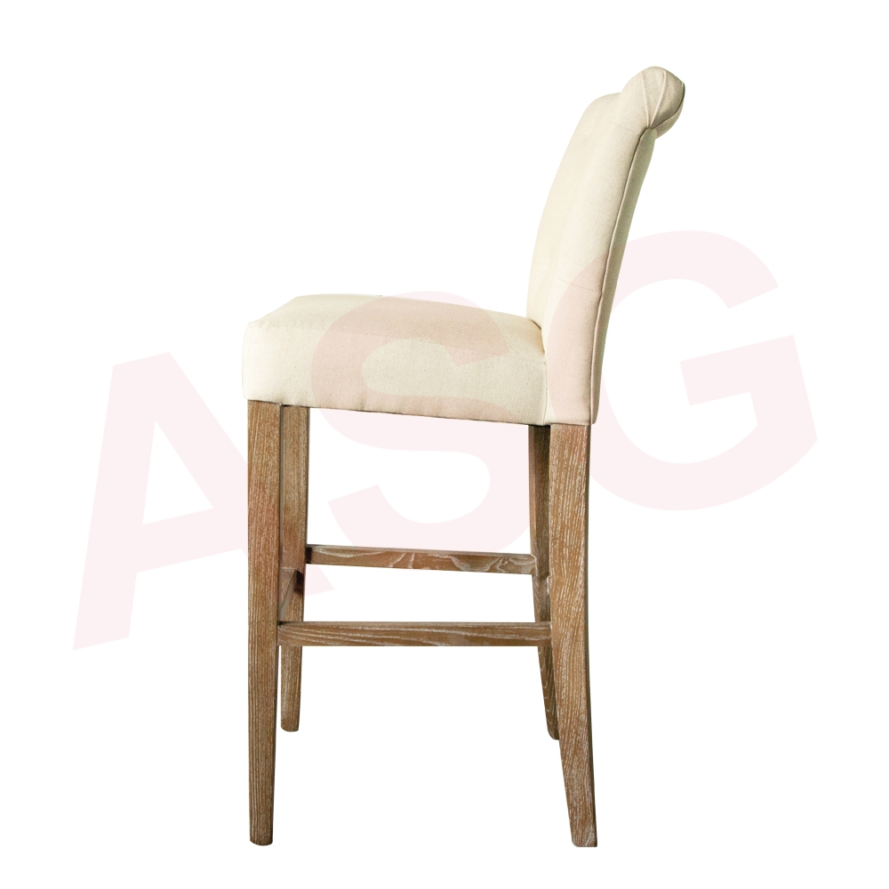 Jaquces Button Back Bar Stool