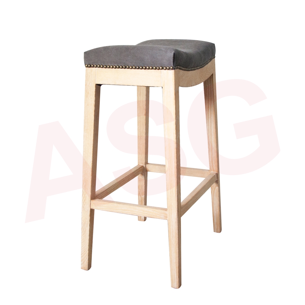 Curtis Solid Wood Bar Stool