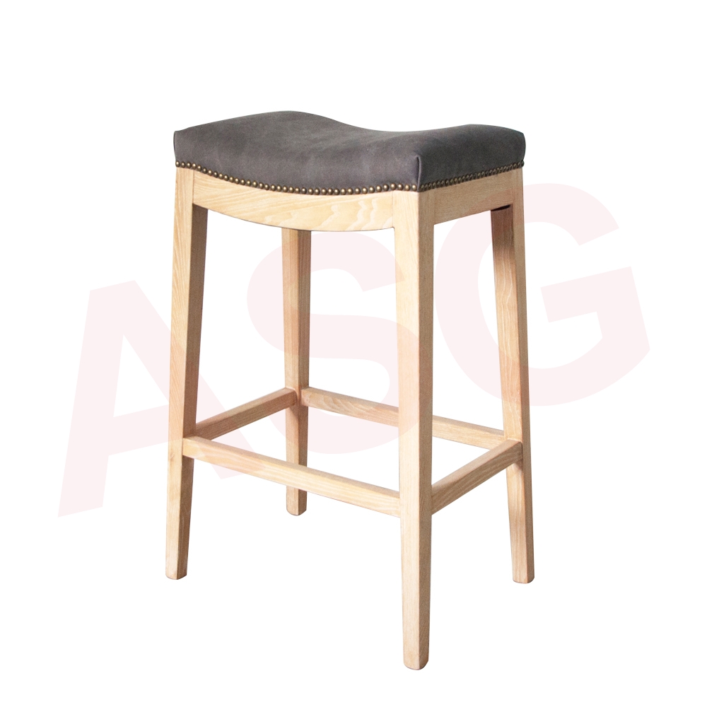 Curtis Solid Wood Bar Stool