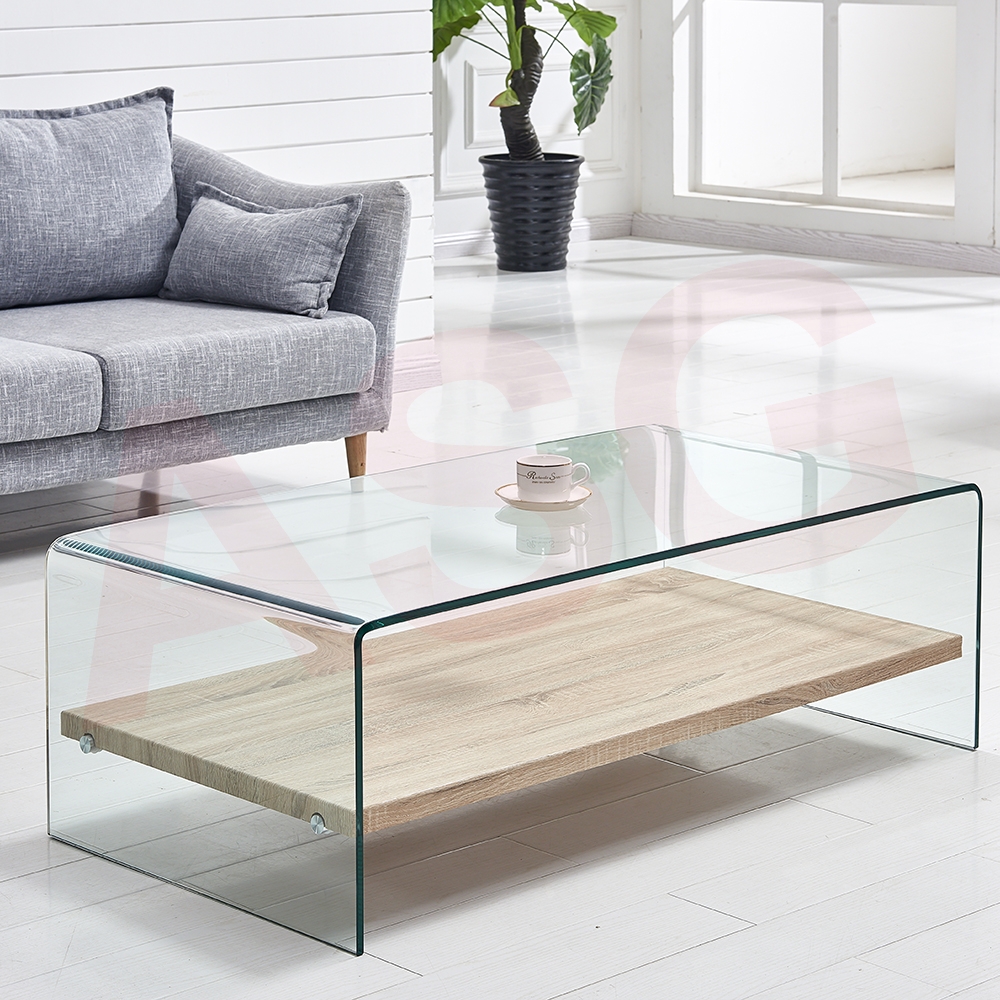 Minimalist Style Tempered Glass Coffee Table