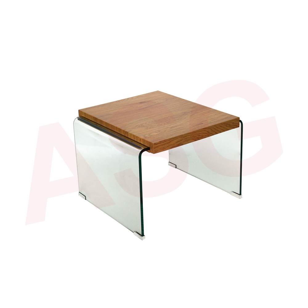 Wooden Top Side Table