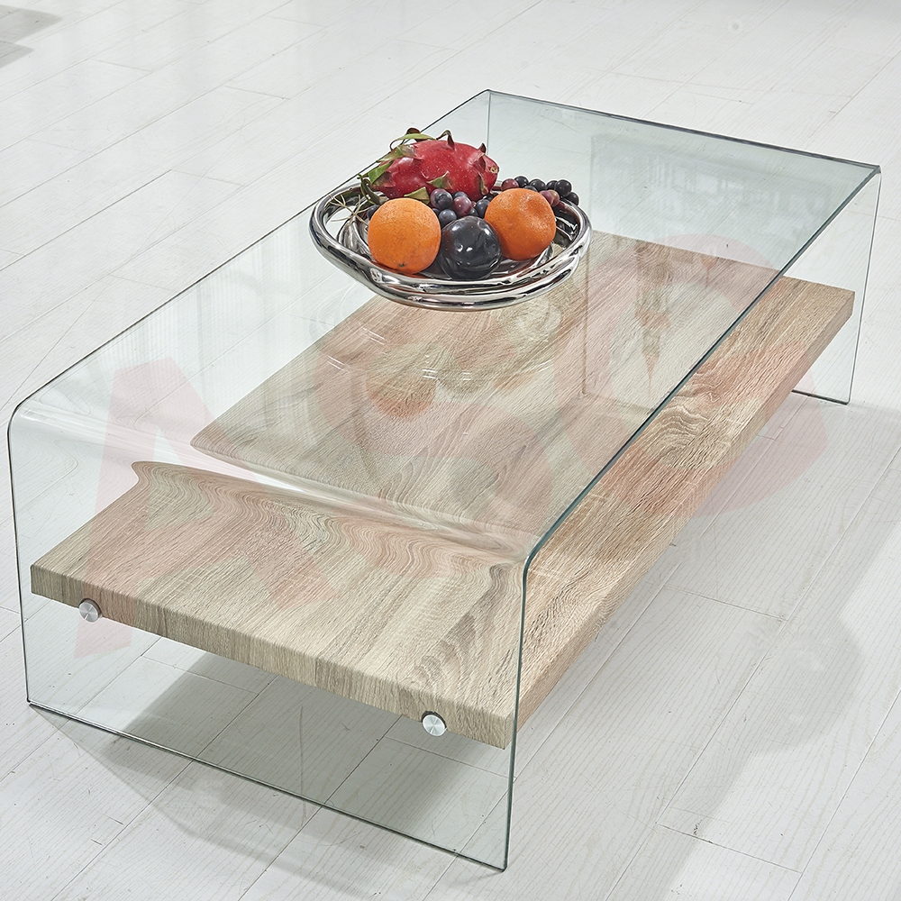 Minimalist Style Tempered Glass Coffee Table