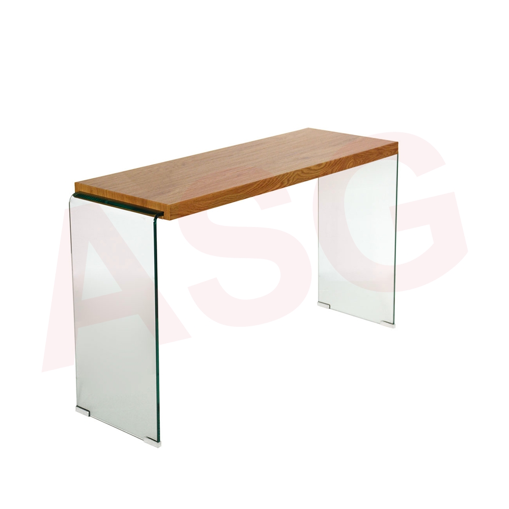 Wooden Top Console Table