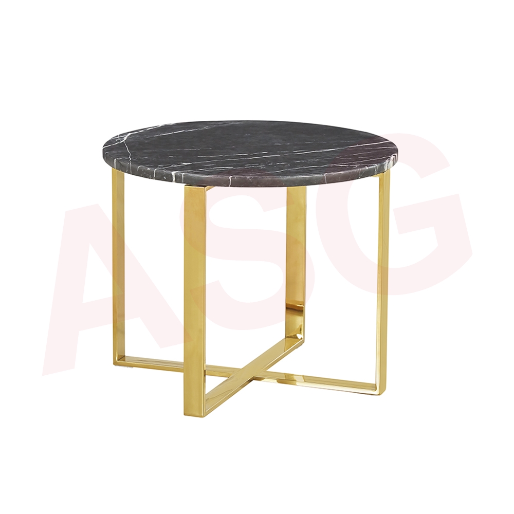 Eclipse Range Coffee Table Gold base with Sintered Stone