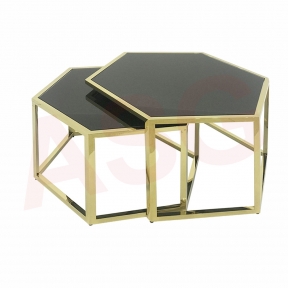 Eclipse Range Golden Hexagon Nest of Tables (2/S)