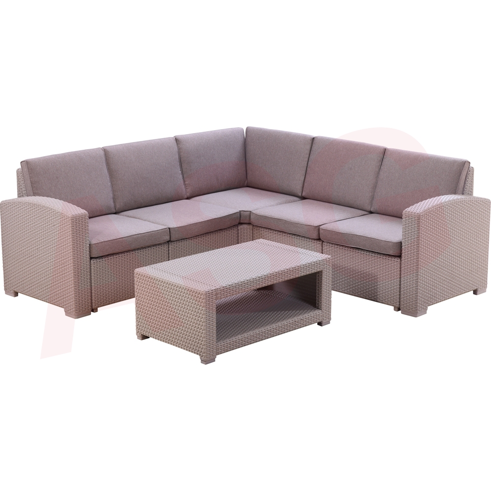 6 Seater Garden Corner Sofa Set