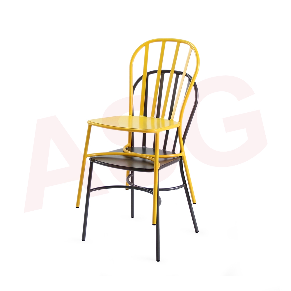 Café style Retro aluminum Dining Chair