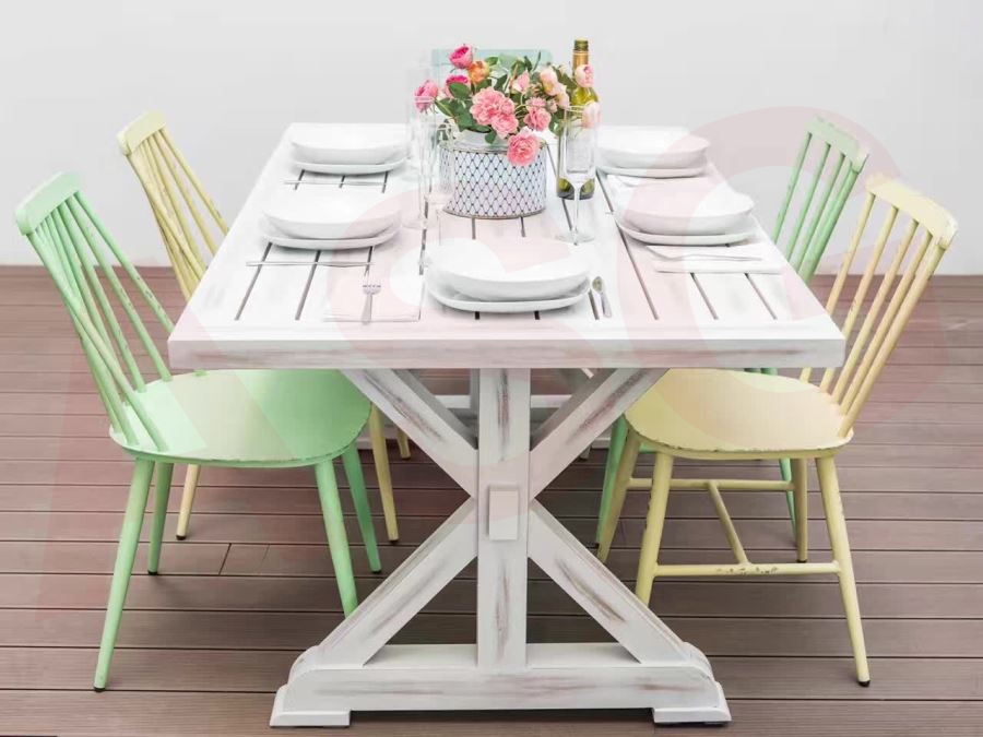 Retro aluminum Dining Table (230cm)