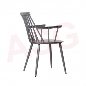 Retro Style aluminum Dining Armchair