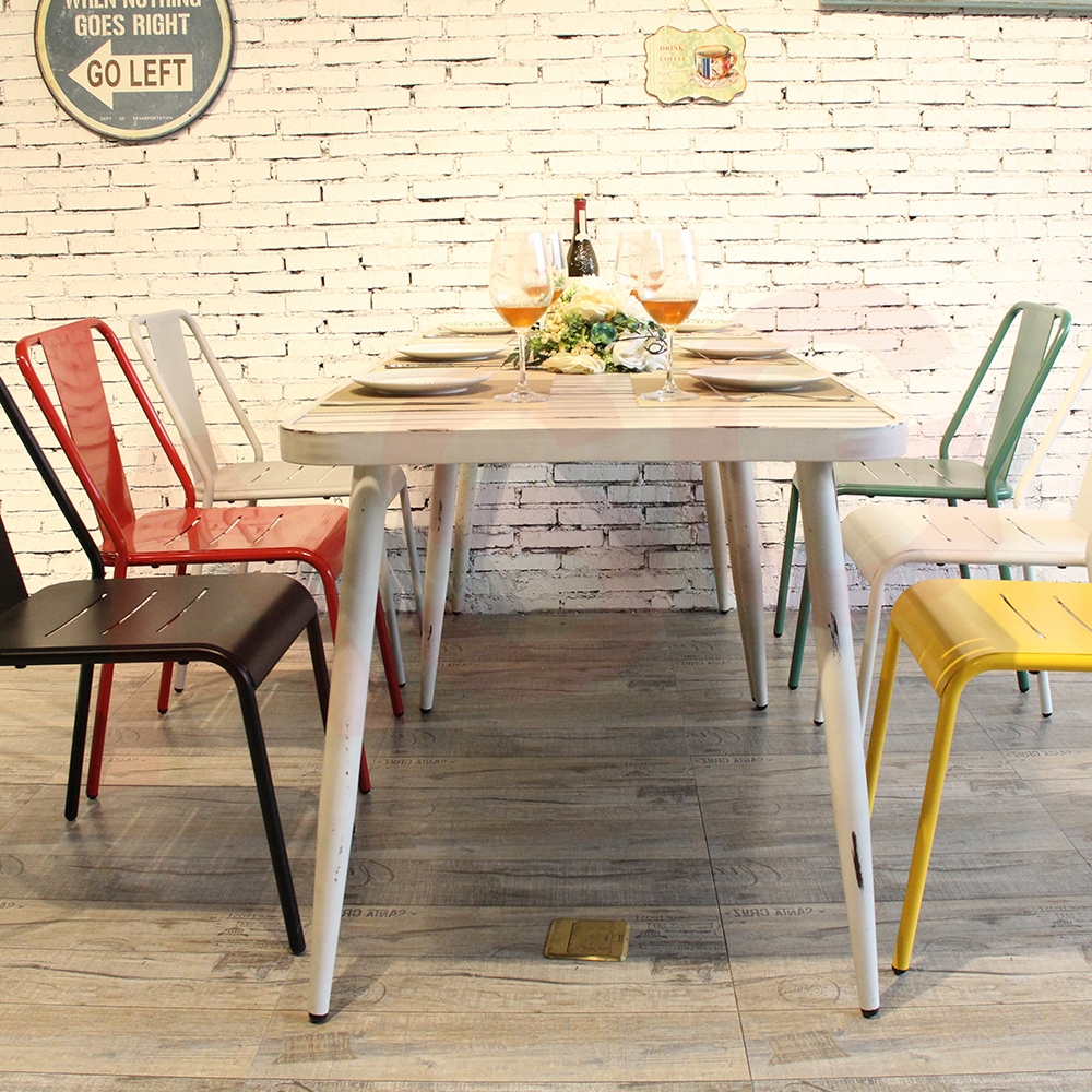 Café style Retro aluminum Dining Chair