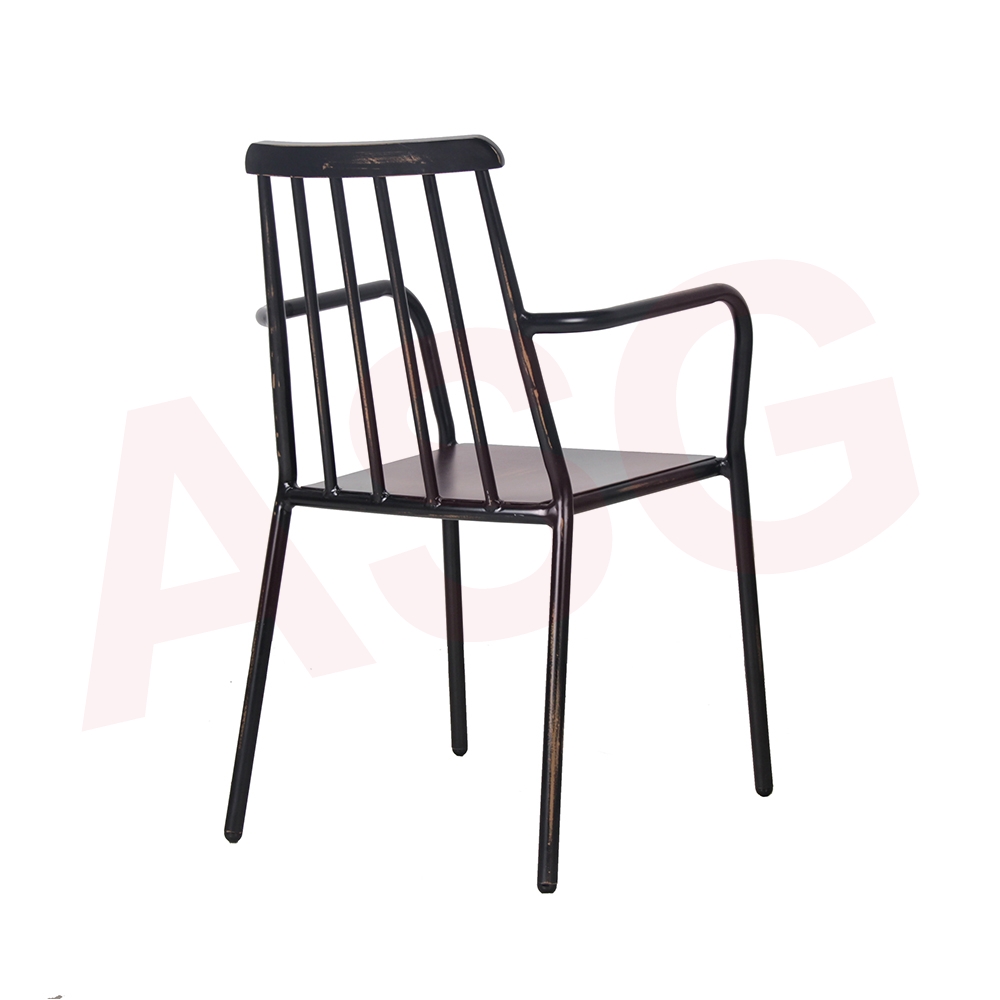 Retro Style aluminum Dining Armchair