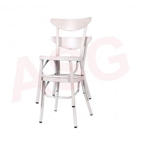 Café style Retro aluminum Dining Chair