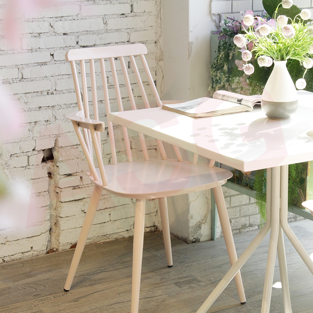Retro Style aluminum Dining Armchair