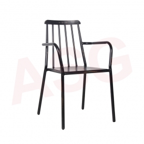 Retro Style aluminum Dining Armchair