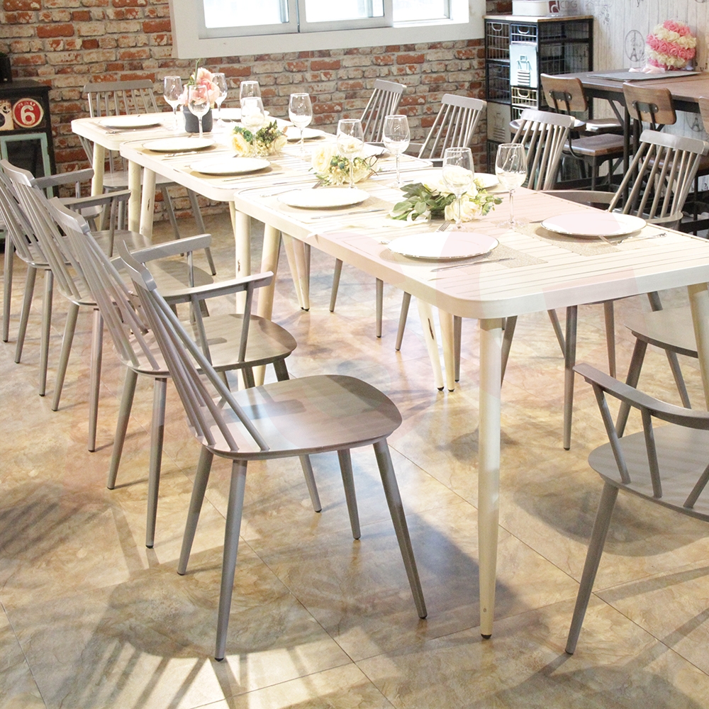 Café style Retro aluminum Dining Chair