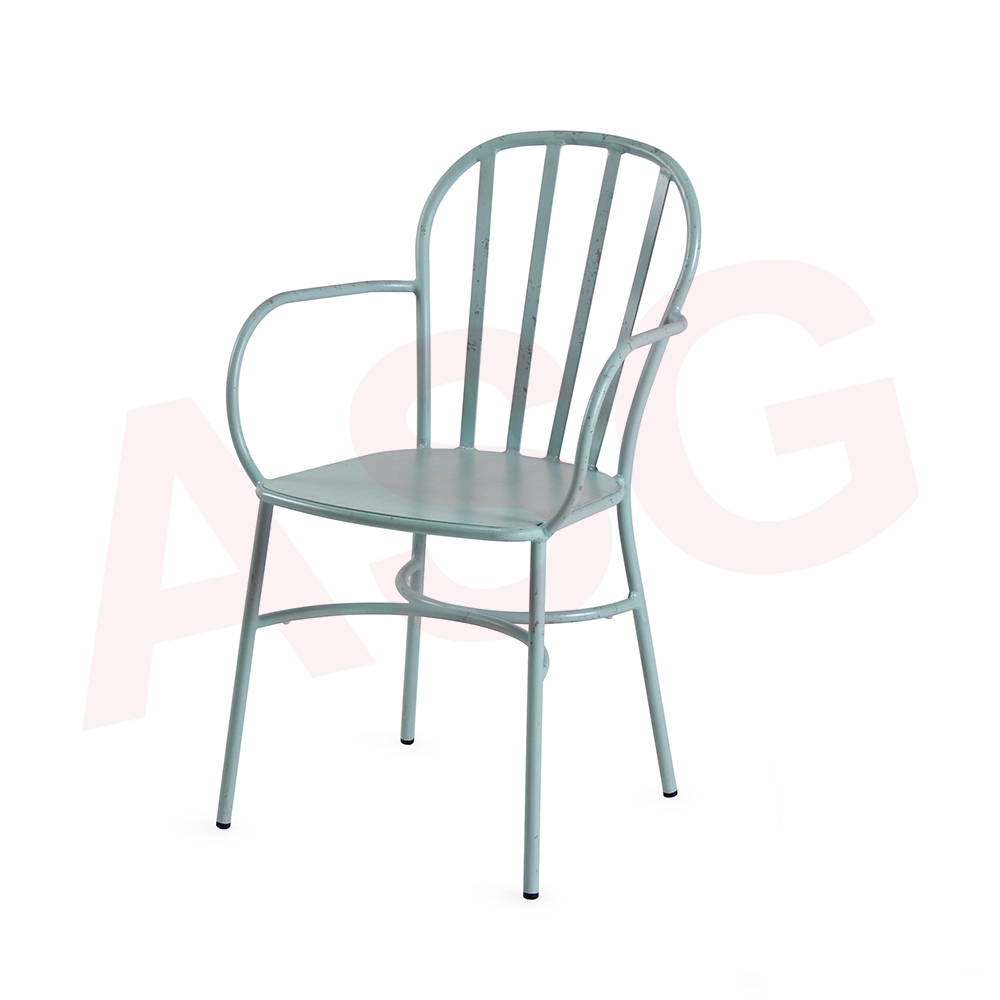 Retro Style aluminum Dining Armchair